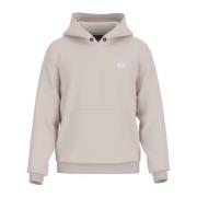 Grijze hoodie trui met logozak Guess , Gray , Heren