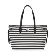 Ikon Nylon Tote Karl Lagerfeld , Black , Dames