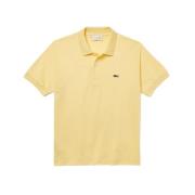 6XP Gele Polo Lacoste , Yellow , Heren