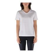 Klassiek Logo Cropped T-shirt Max Mara , White , Dames