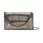 Zilveren Tas met Omslagtop en Magneetsluiting Stella McCartney , Gray ...