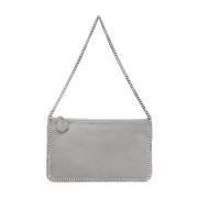 Grijze Faux Suede Kettingband Tas Stella McCartney , Gray , Dames