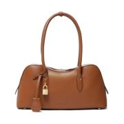 Bruine Leren Tassen met Hangslot Detail Stella McCartney , Brown , Dam...