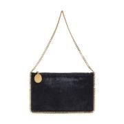 Zwarte Schoudertas met Kettingband Stella McCartney , Black , Dames