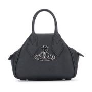 Stijlvolle Leren Tas voor Vrouwen Vivienne Westwood , Black , Dames