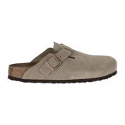 Taupe Suède Kurk Muiltjes Birkenstock , Beige , Heren