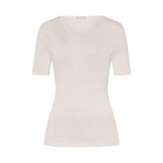 Zijden T-shirt - Bleke Room Hanro , White , Dames