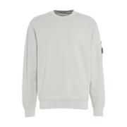 Grijze Sweatshirt met Ribboord C.p. Company , Gray , Heren