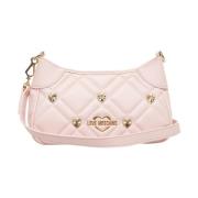 Roze Gewatteerde Mini Schoudertas Love Moschino , Pink , Dames