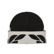 Jacquard-Beanie Laurel MCM , Black , Unisex