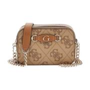 Cameratas met logo in latte Guess , Brown , Dames