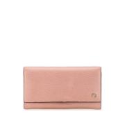 Pre-owned Leather wallets Gucci Vintage , Pink , Dames