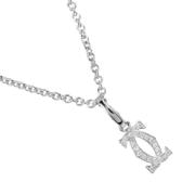 Pre-owned Metal necklaces Cartier Vintage , White , Dames