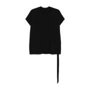 Zwart Katoenen Jersey T-shirt Rick Owens , Black , Heren