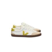 Witte Leren Liquor Bark Sneakers Veja , White , Dames