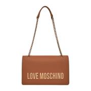 Kameel Schoudertas met Stijl Jc4192Pp1Mkd0201 Love Moschino , Brown , ...