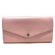 Pre-owned Leather wallets Louis Vuitton Vintage , Pink , Dames