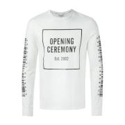 Wit Multi Barcode Modestijl Opening Ceremony , White , Heren