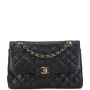 Pre-owned Leather chanel-bags Chanel Vintage , Black , Dames