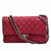 Pre-owned Leather chanel-bags Chanel Vintage , Red , Dames