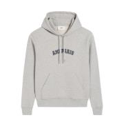 Grijze Katoenen Hoodie met Logoprint Ami Paris , Gray , Heren