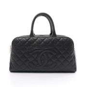 Pre-owned Leather handbags Chanel Vintage , Black , Dames