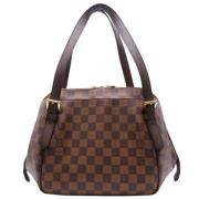 Pre-owned Canvas handbags Louis Vuitton Vintage , Brown , Dames