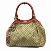 Pre-owned Canvas gucci-bags Gucci Vintage , Beige , Dames