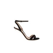 Pre-owned Suede sandals Gianvito Rossi Pre-owned , Black , Dames