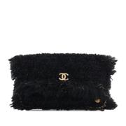 Pre-owned Fabric clutches Chanel Vintage , Black , Dames