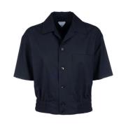 Casual Katoenen Overhemd voor Mannen Bottega Veneta , Blue , Dames