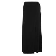 Soepele Omslagrok Helmut Lang , Black , Dames