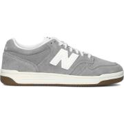 Vintage Stijl Grijze Lage Sneaker New Balance , Gray , Heren