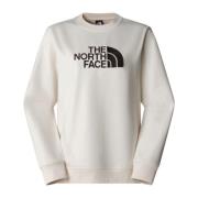 Geborduurde Logo Sweater The North Face , White , Heren