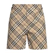 Geruite shorts Burberry , Beige , Heren