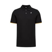 Korte mouw Polo Shirt voor Mannen K-Way , Black , Heren