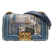 Pre-owned Denim chanel-bags Chanel Vintage , Blue , Dames