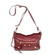 Pre-owned Leather balenciaga-bags Balenciaga Vintage , Red , Dames