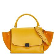 Pre-owned Leather shoulder-bags Celine Vintage , Yellow , Dames