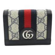 Pre-owned Canvas wallets Gucci Vintage , Beige , Dames