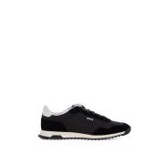 Stedelijke stof- en suède sneakers Boss , Black , Heren