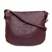 Pre-owned Leather shoulder-bags Loewe Pre-owned , Red , Dames