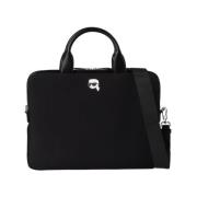 Iconische Neopreen Laptoptas Karl Lagerfeld , Black , Dames