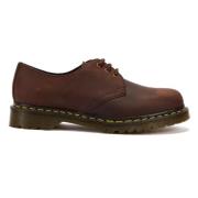 Kastanjebruine leren schoenen met luchtkussen zool Dr. Martens , Brown...