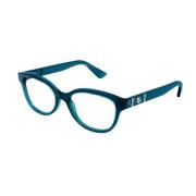 Iconische cat-eye ronde zonnebril Gucci , Blue , Unisex