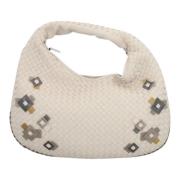 Pre-owned Fabric handbags Bottega Veneta Vintage , Beige , Dames