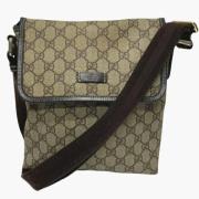 Pre-owned Leather shoulder-bags Gucci Vintage , Brown , Dames