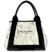 Pre-owned Canvas handbags Balenciaga Vintage , White , Dames