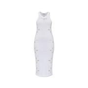 Jurk met opengewerkt patroon Coperni , White , Dames