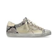 Super -Star Dubbele Quaret Met Lijst Sneakers Golden Goose , Gray , Da...